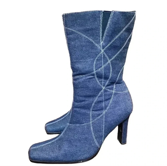 Paprika  Y2k Women's denim boots. Size 8 - Picture 3 of 10